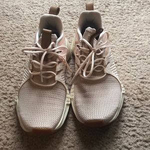 Reebox women’s training shoes, size 6.5, baby pink, worn about five times